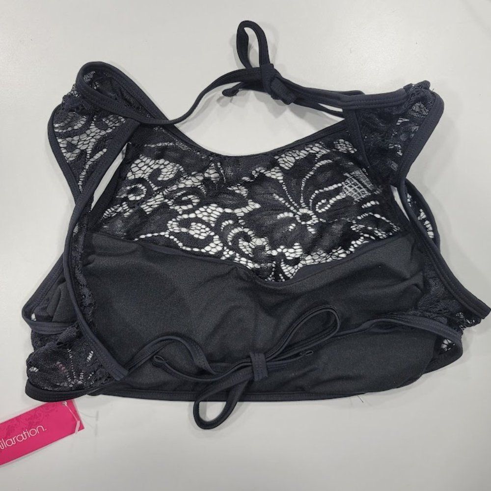 Xhilaration™ Lace High Neck Bikini Top Medium - Picture 5 of 7
